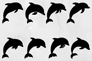 Dolphin Silhouette SVG, an Animal Illustration by newminddesign (Thumbnail 1 of 3)