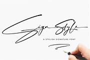 Sign Style – Elegant Signature Font, a Script Font by RedyStudio (Thumbnail 1 of 15)