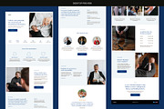 Blue Business Website Template, a Landing Page Template by Studio K (Thumbnail 3 of 6)