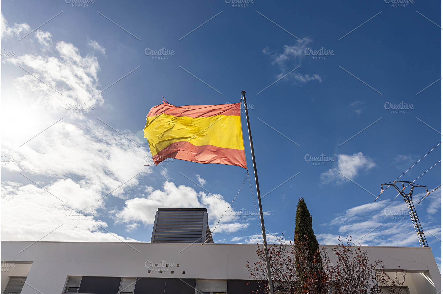 A vibrant shot of the Spanish, a Background Photo by Illustrations&photos