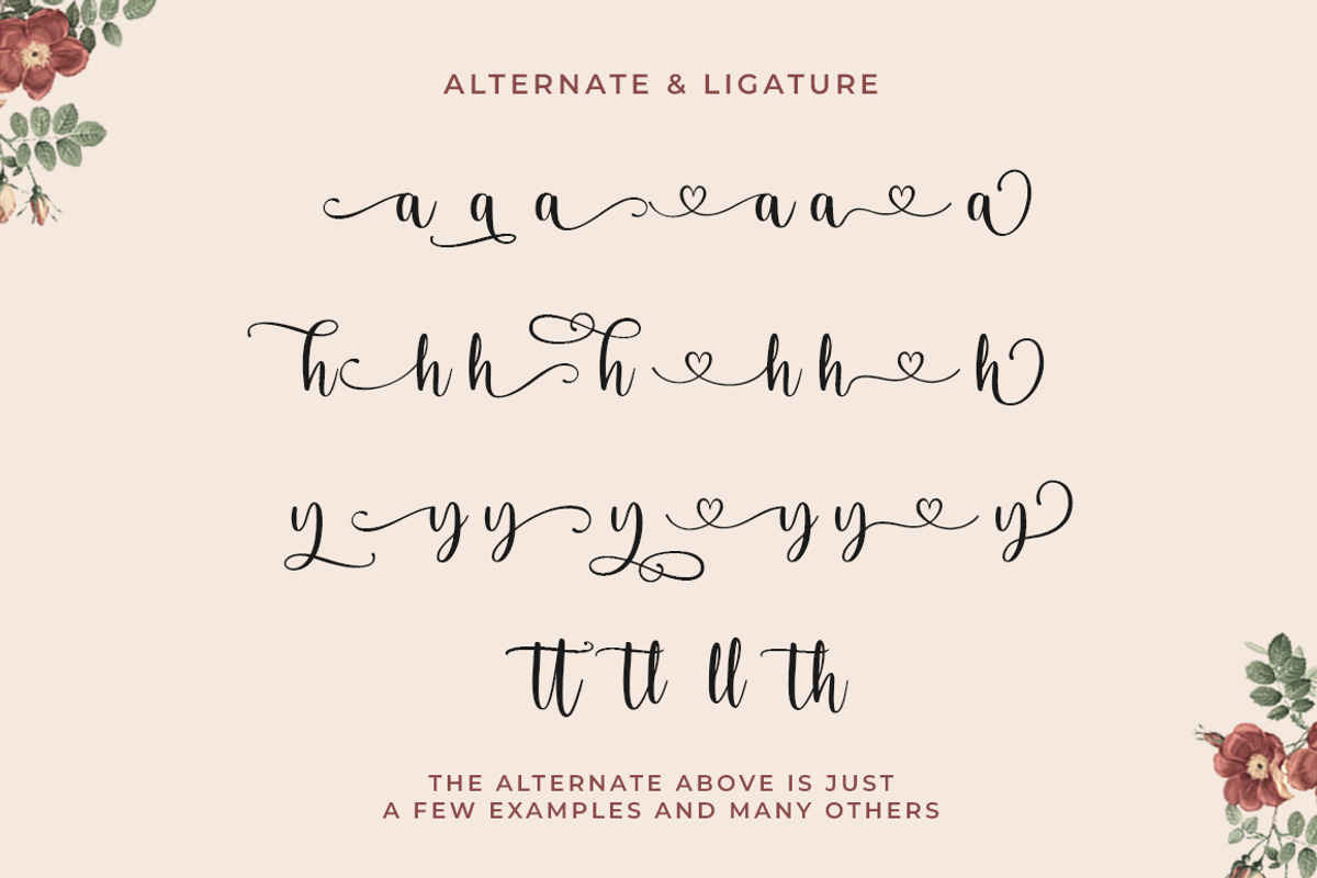 Misyatella -  a handwritten font, a Handwritten Font by Beautypes (Photo 7 of 8)
