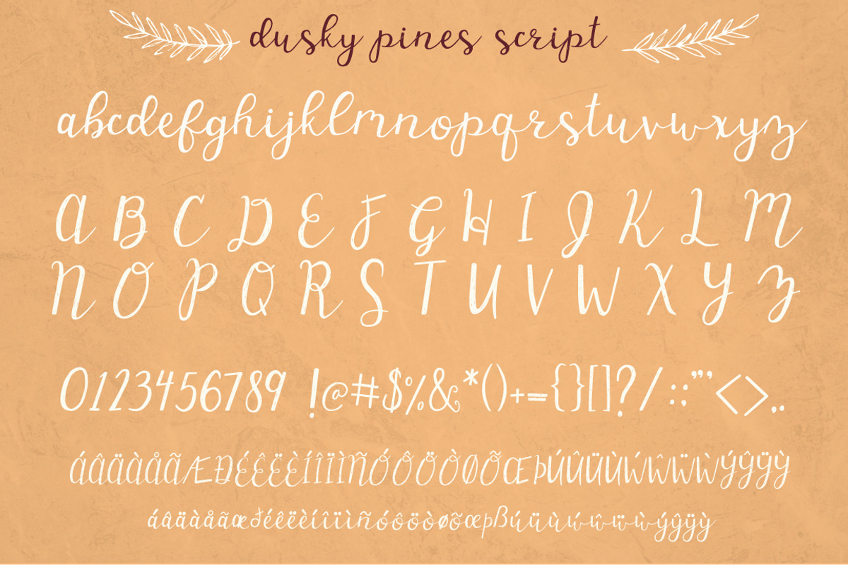 Dusky Pines Font Duo + Illustrations, a Script Font by Kellie Jayne Studio (Photo 10 of 12)