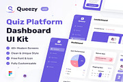 Queezy Dashboard Quiz Dashboard UI, an UI Kit Template by Creative Perspective (Thumbnail 1 of 8)