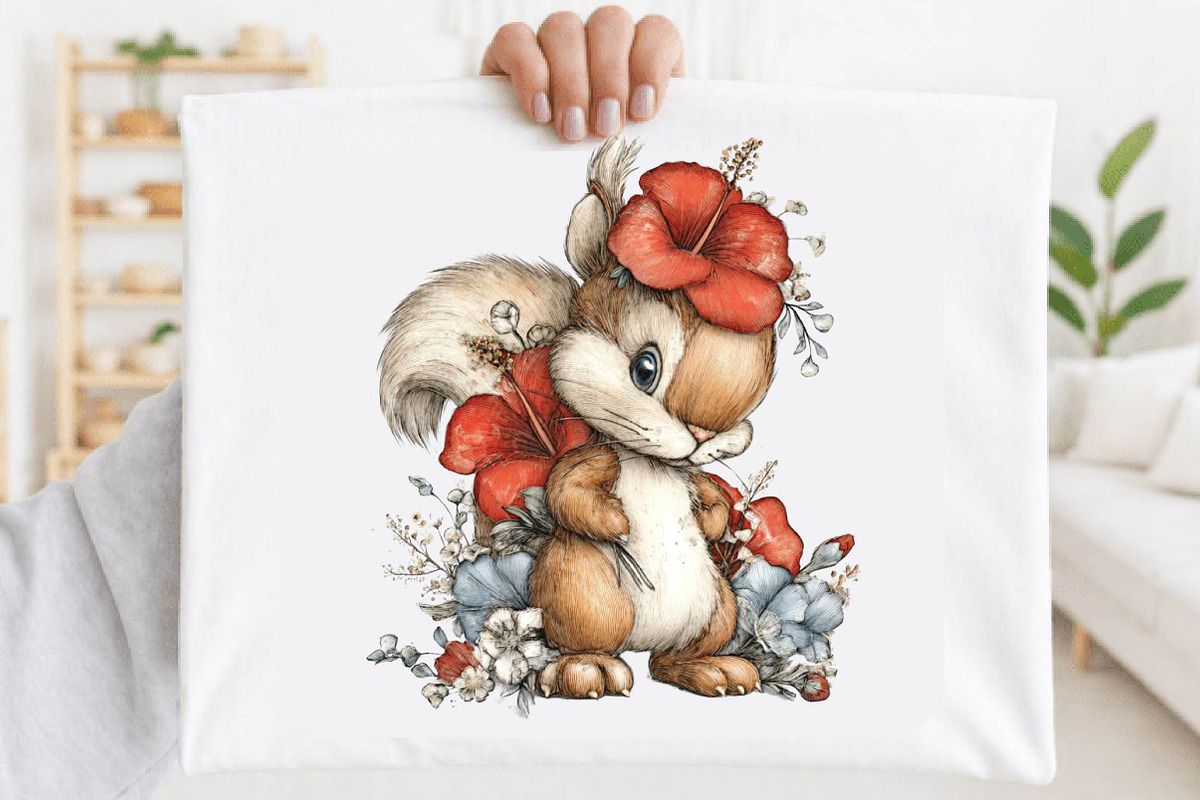 Whimsical Funny Summer Squirrel Clip, an Animal Illustration by SVGArt (Photo 6 of 9)