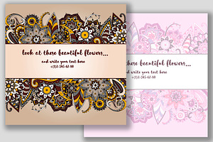 2 ornamental card templates