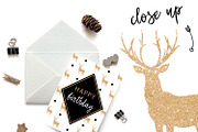 Deer Clip art, Glitter Silhouettes, a Graphic by ConfettiBears (Thumbnail 3 of 5)
