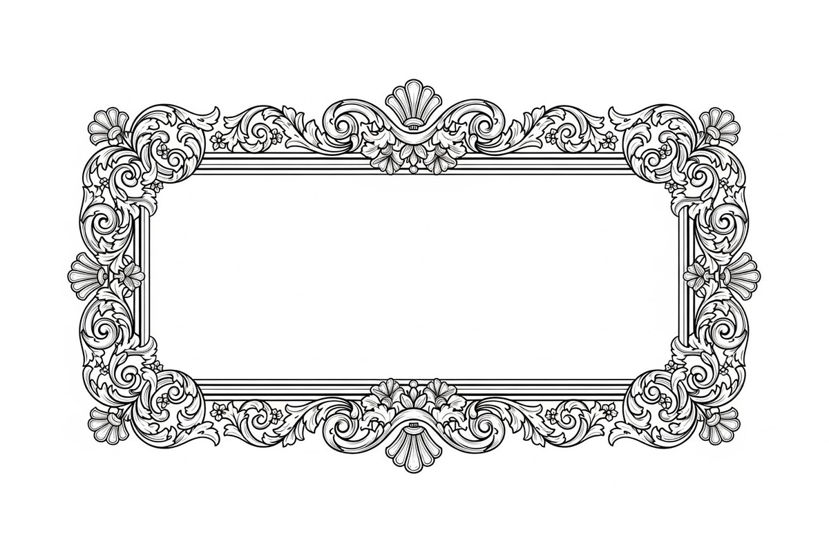 Vintage Rectangle Frame SVG Bundle, an Illustration by Designs_River (Photo 22 of 31)