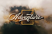 THE MAGNITUDE script, a Script Font by Olexstudio (Thumbnail 2 of 9)