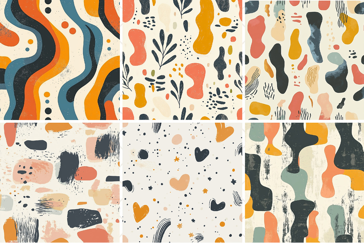 Abstract Organic Shapes Pattern, a Pattern Graphic by Black Bird Studio (Photo 5 of 5)