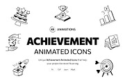 Achievement Animated Icon Set, an Outline Icon by Prosymbols (Thumbnail 1 of 4)