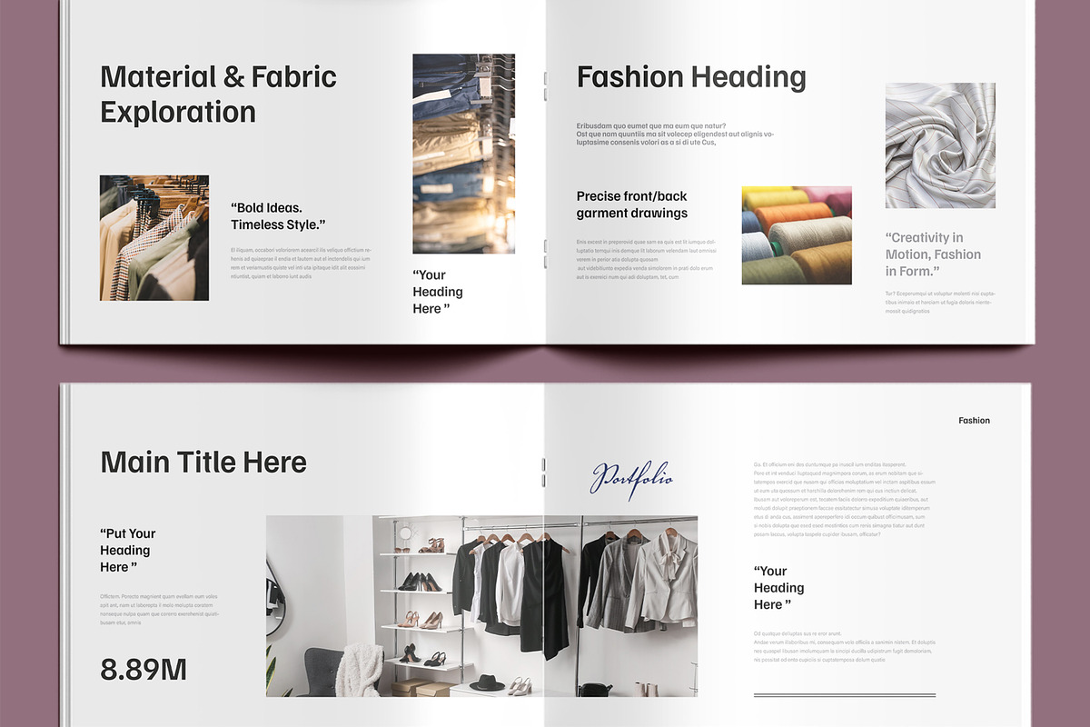 Fashion Agencies Portfolio Template preview 4