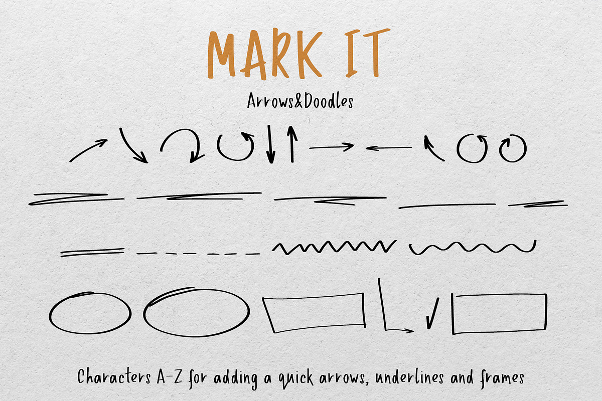 MARK IT marker handwritten font, a Handwritten Font by Yuliya Derbisheva (Photo 11 of 13)