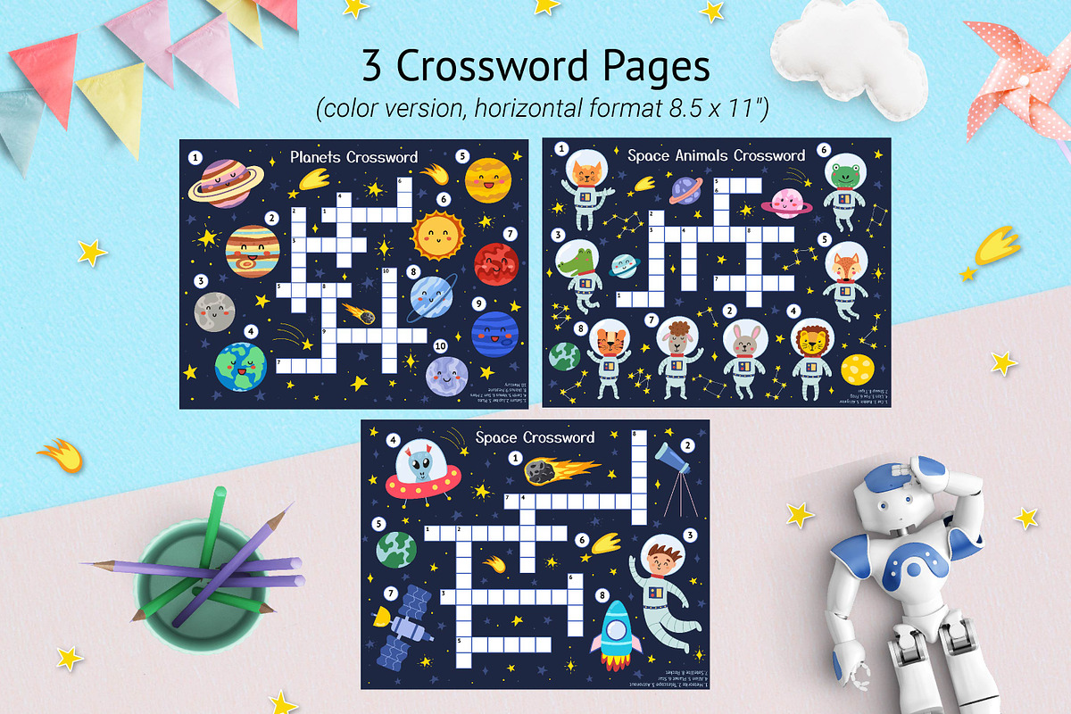 Space Activity Pages Collection, an Animal Illustration by Gulnara Sabirova (Photo 9 of 51)
