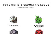 Futuristic & Geometric Logos Bundle, a Branding & Logo Template by AN Productions (Thumbnail 9 of 47)