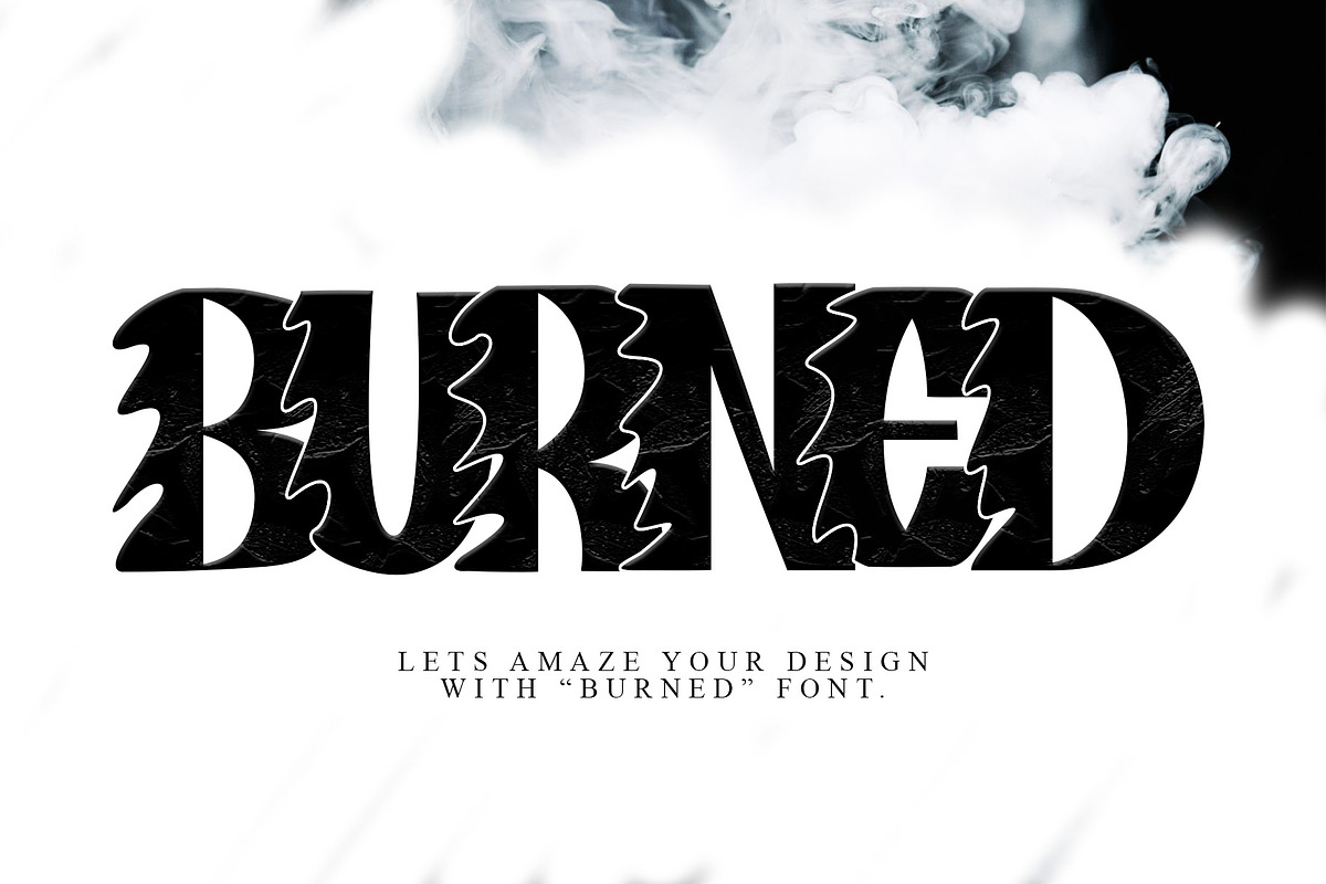 Burned, a Blackletter Font by Letterafa Studio (Photo 1 of 6)