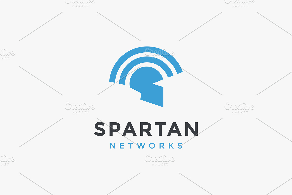 Spartan wireless signal logo icon, a Branding & Logo Template by DOMHOUZE