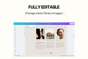 Skincare Canva Landing Page, a Social Media Template by Studio Suvelle (Thumbnail 5 of 9)