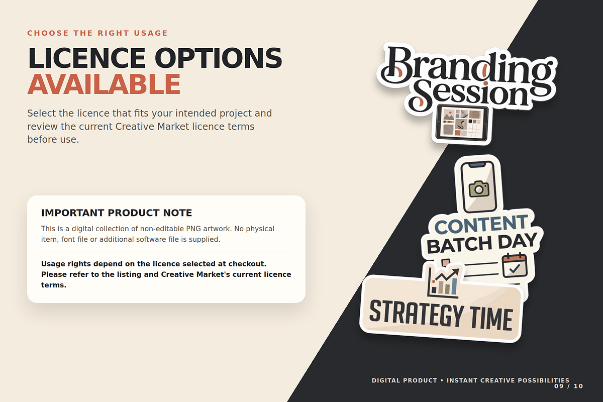 30 Business Planner Digital Stickers, a Work Illustration by Local Marketing Templates (Photo 9 of 10)