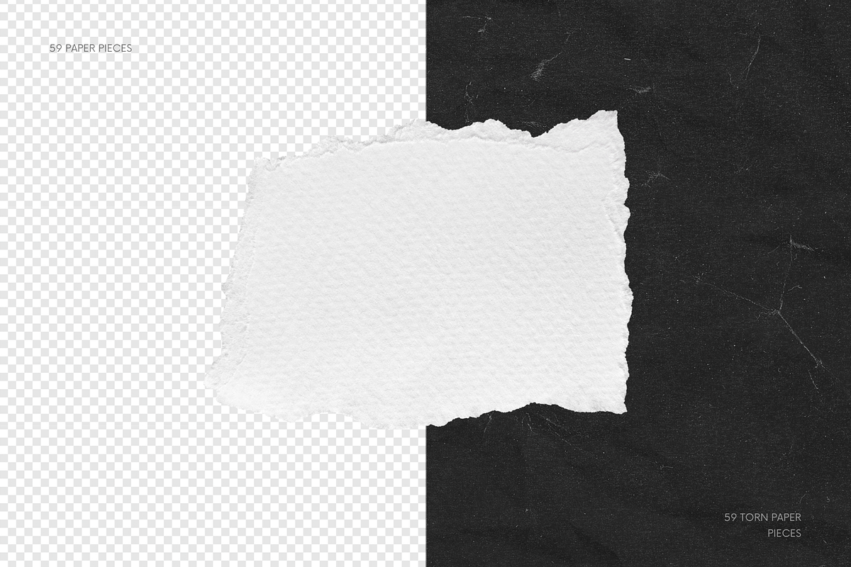 59 White Torn Paper Textured Pieces, a Texture Graphic by Ksuview (Photo 3 of 13)
