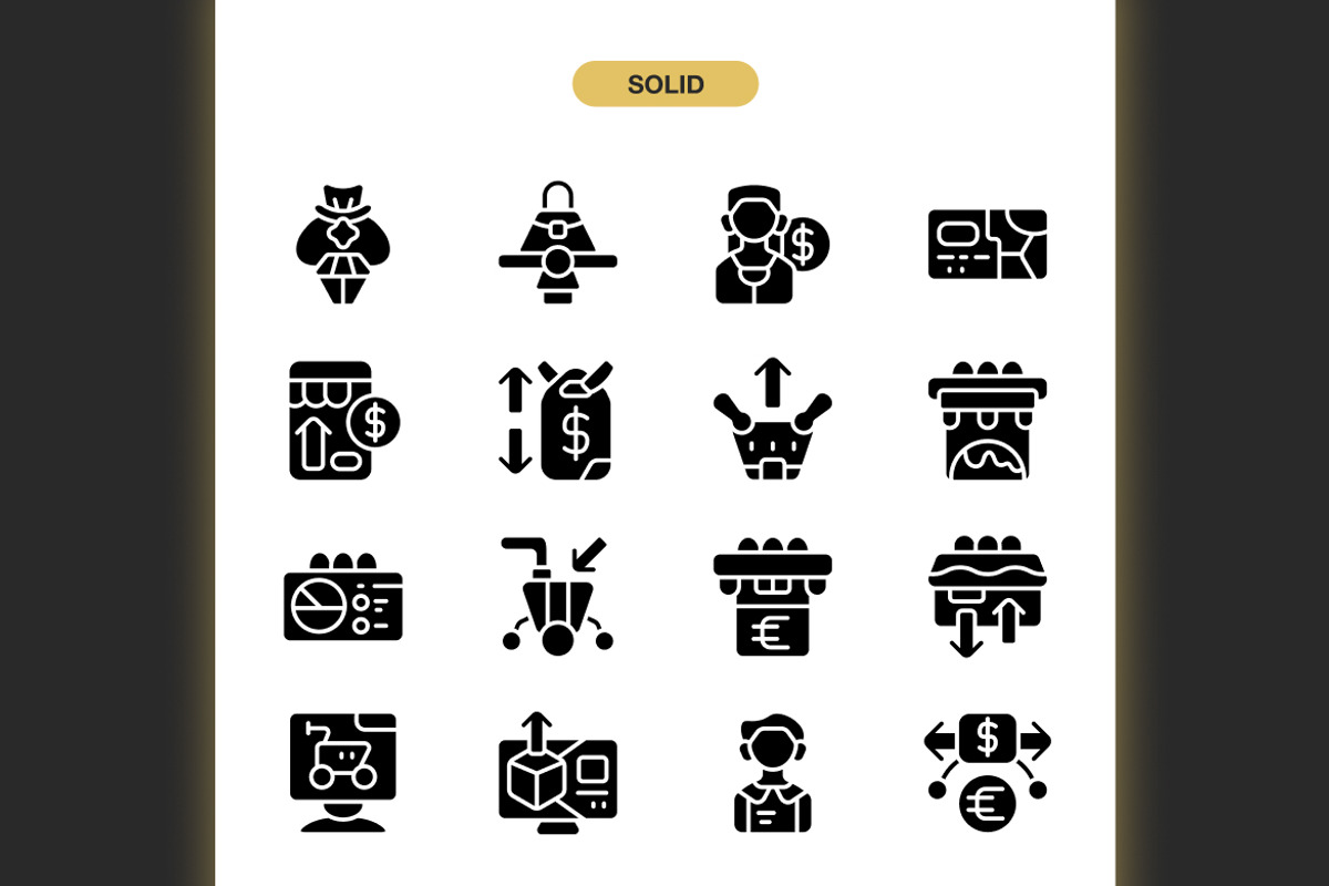 Market Trade Icons, an Icon by Spacepixel Creative (Photo 3 of 3)