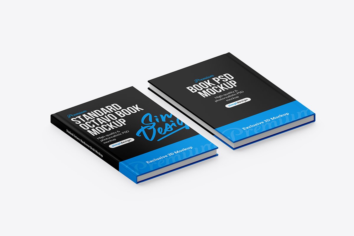 Standard Octavo Book Mockup, a Books & Magazine Mockup by SimplDesign (Photo 11 of 13)