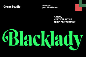 Blacklady Font Family