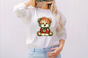 Whimsical Valentine Teddy Bear Clipa, an Illustration by SVGArt (Thumbnail 4 of 8)