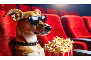 A stylish dog with sunglasses and, an Animal Photo by Igor Tichonow