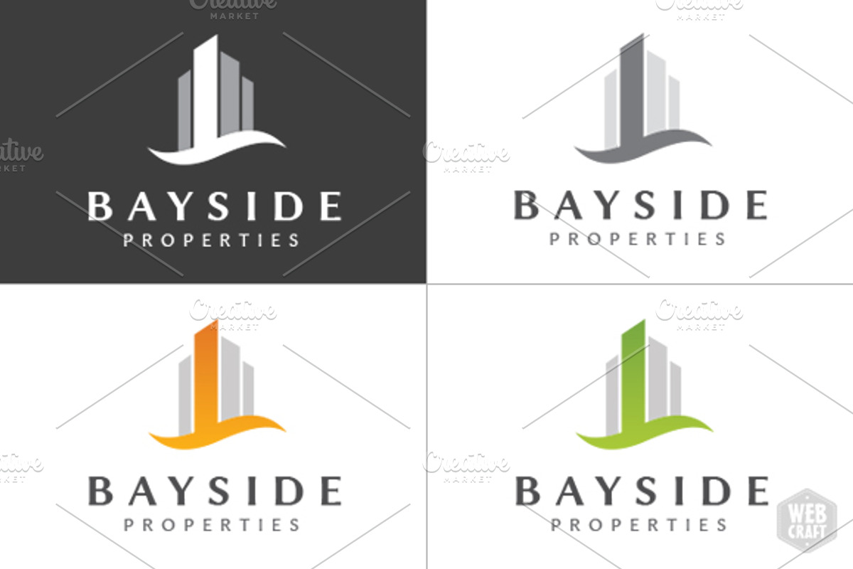Bayside Real Estate Logo Template, a Branding & Logo Template by WebCraft (Photo 3 of 4)