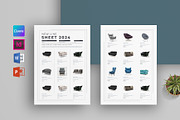 Line Sheet Bundle | Word & Indesign, a Stationery Template by obayes (Thumbnail 7 of 17)