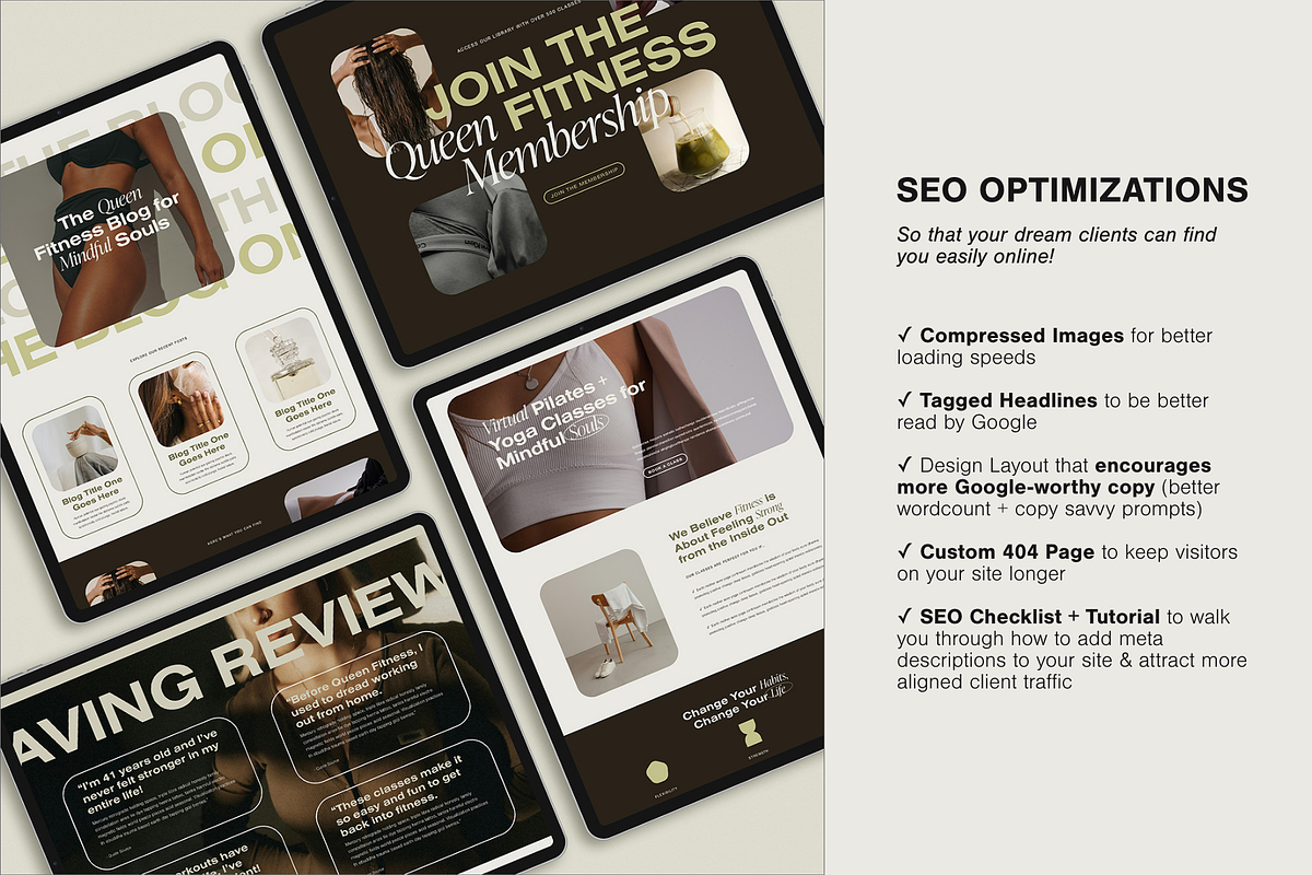 Website Template Squarespace, a Squarespace Template by Glo Design Studio (Photo 6 of 9)