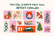 Festive winter holidays bundle, a Seasonal Illustration by Luamor (Thumbnail 4 of 9)