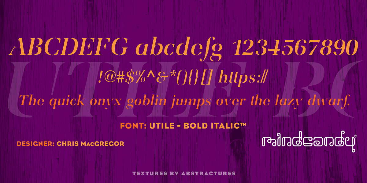 Utile™, a Serif Font by MINDCANDY (Photo 4 of 4)