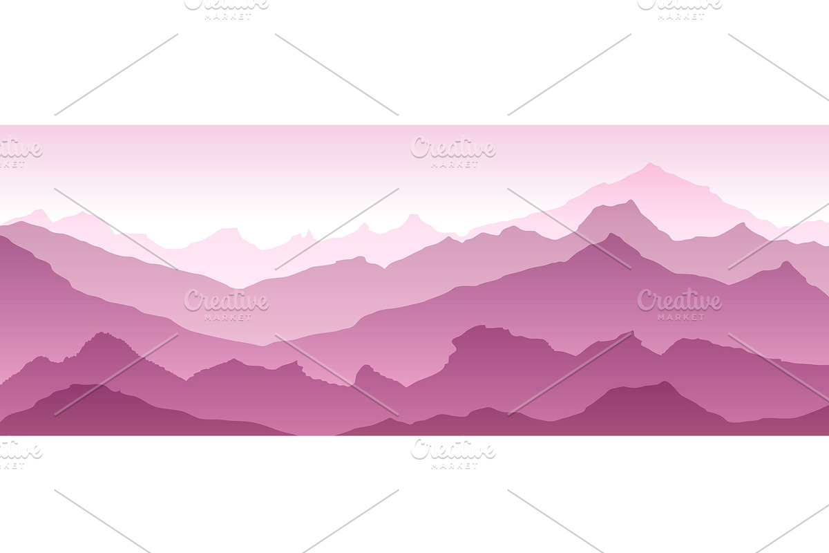 mountains illustration vector, a Texture Illustration by Rommeo79 (Photo 5 of 8)