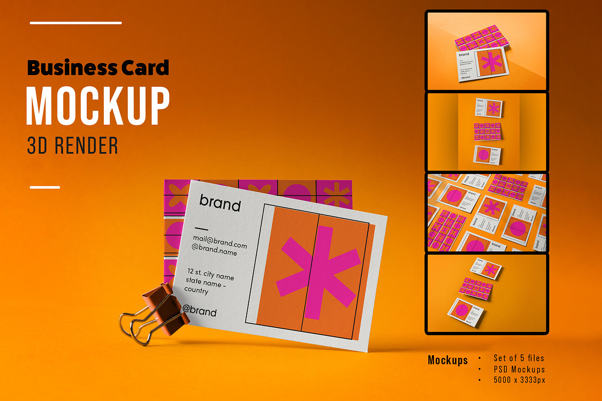 Business card, a Merchandise Mockup by wavebreak (Photo 6 of 6)