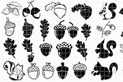 Acorn Fall Forest Autumn Clip Arts, an Object Graphic by FancyDesignStudio (Thumbnail 2 of 2)
