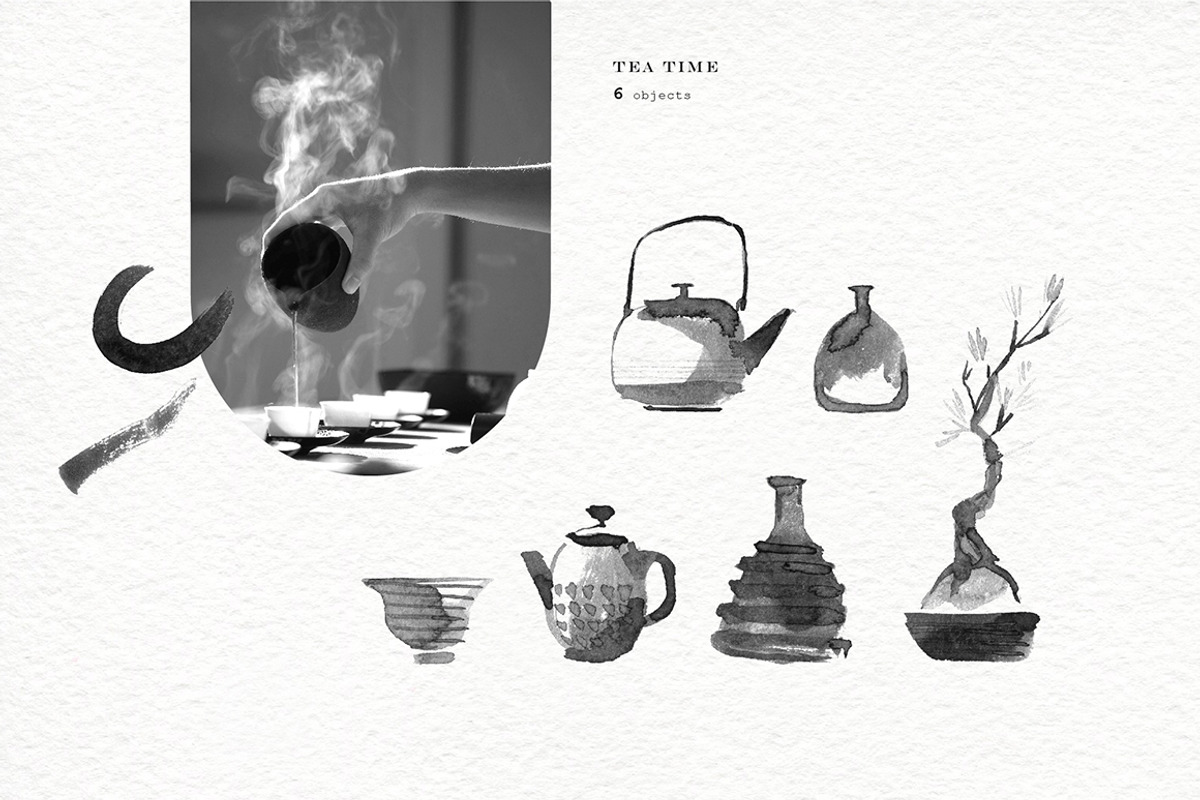 Asia. Ink paintings., an Illustration by Dinkoobraz (Photo 7 of 20)