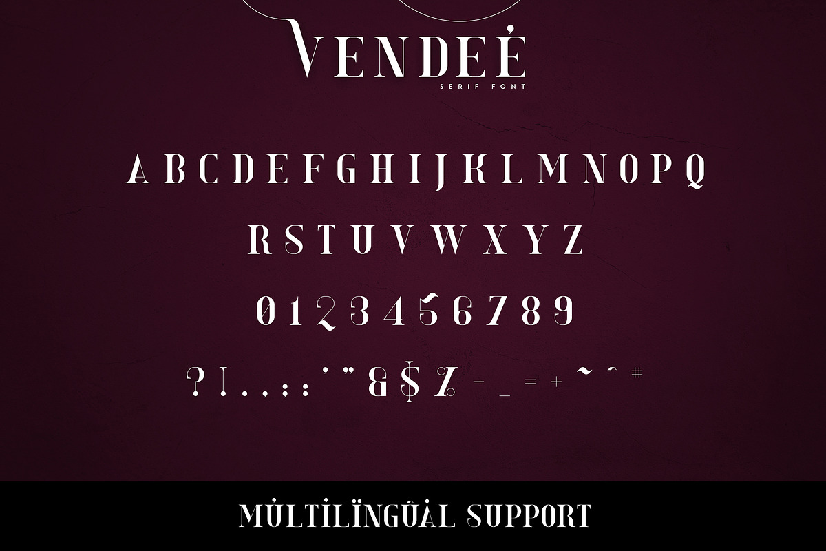 VENDEE - Serif fon preview 8