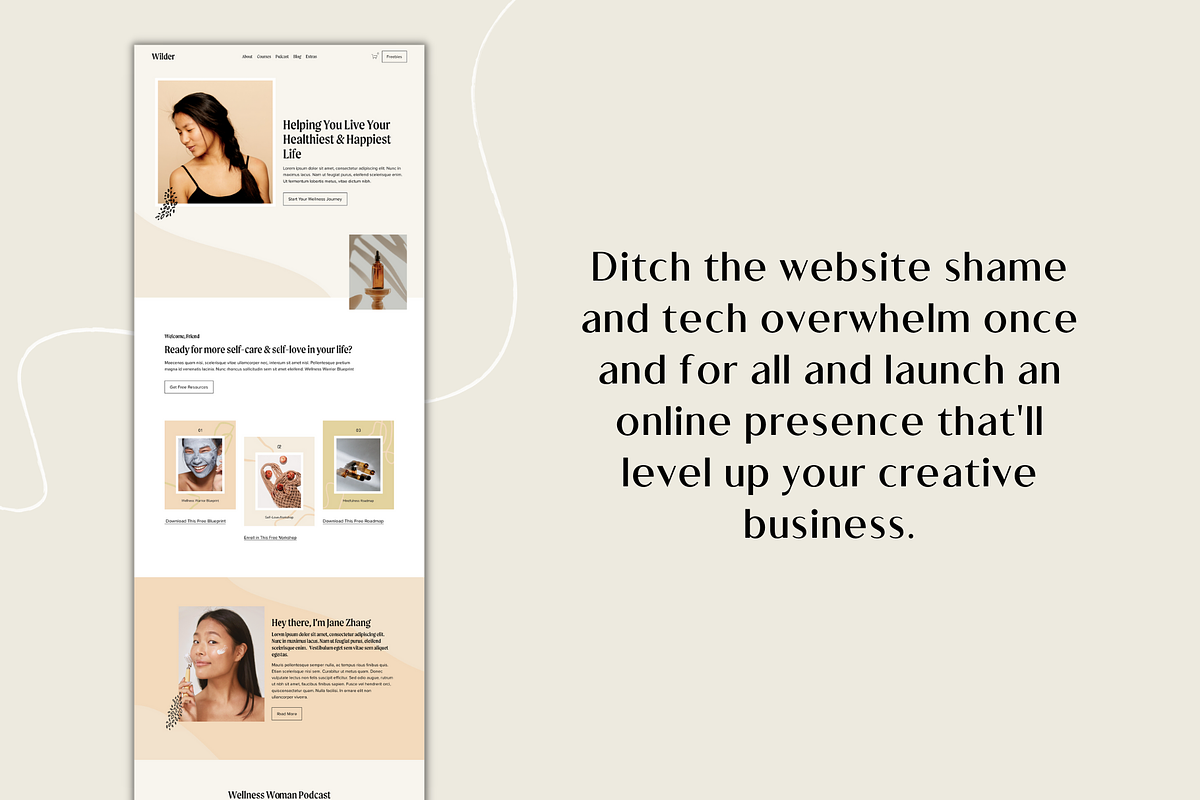 Squarespace 7.1 Template - Wilder, a Websites & App Template by Station Seven (Photo 4 of 4)