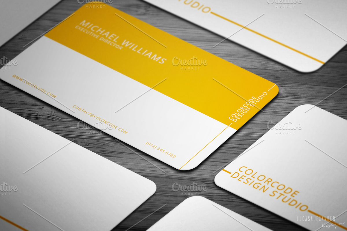 Chromatic Business Card, a Business Card Template by Lucas Alexander (Photo 3 of 4)