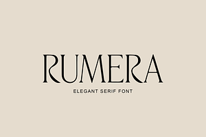 Rumera Serif, a Serif Font by gafaroff studio