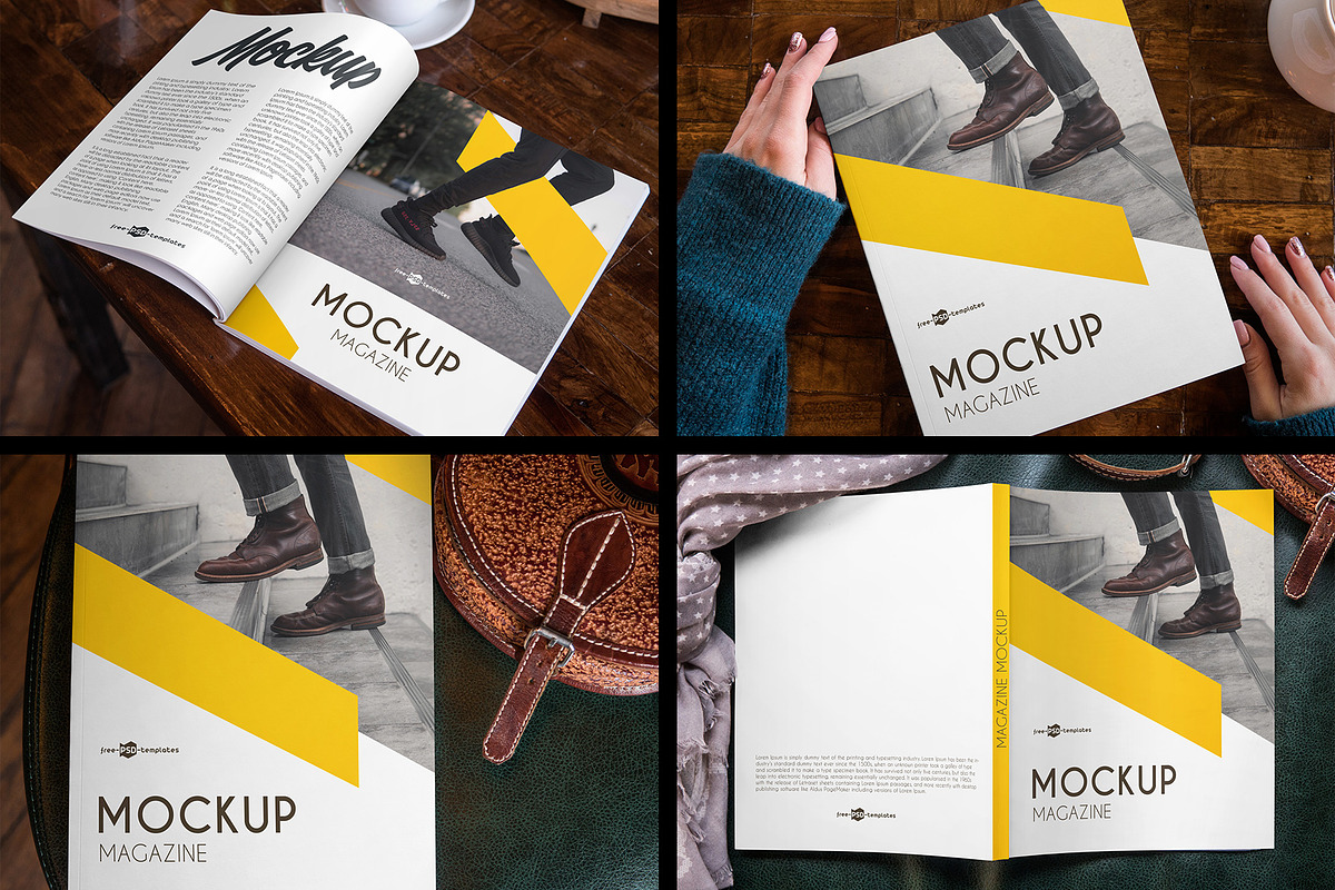 15 Magazine MockUps, a Books & Magazine Mockup by Free-PSD-Templates (Photo 6 of 7)