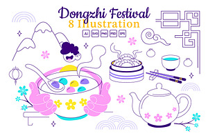 8 Dongzhi Festival Illustration