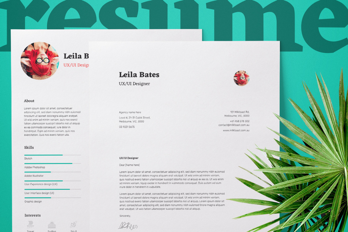 Resume/CV and Cover Letter, a Resume Template by Milktoast (Photo 3 of 4)
