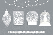 Christmas Snow Globes creator, a Seasonal Illustration by Elliko shop (Thumbnail 6 of 11)