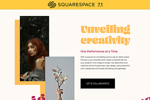 Artist Squarespace 7.1 Template