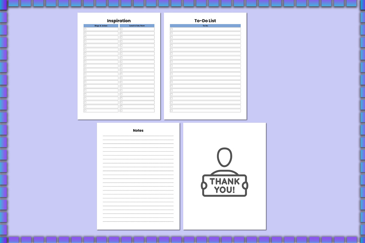 Craft Planner For Canva KDP, a Stationery Template by Shumaya (Photo 5 of 5)