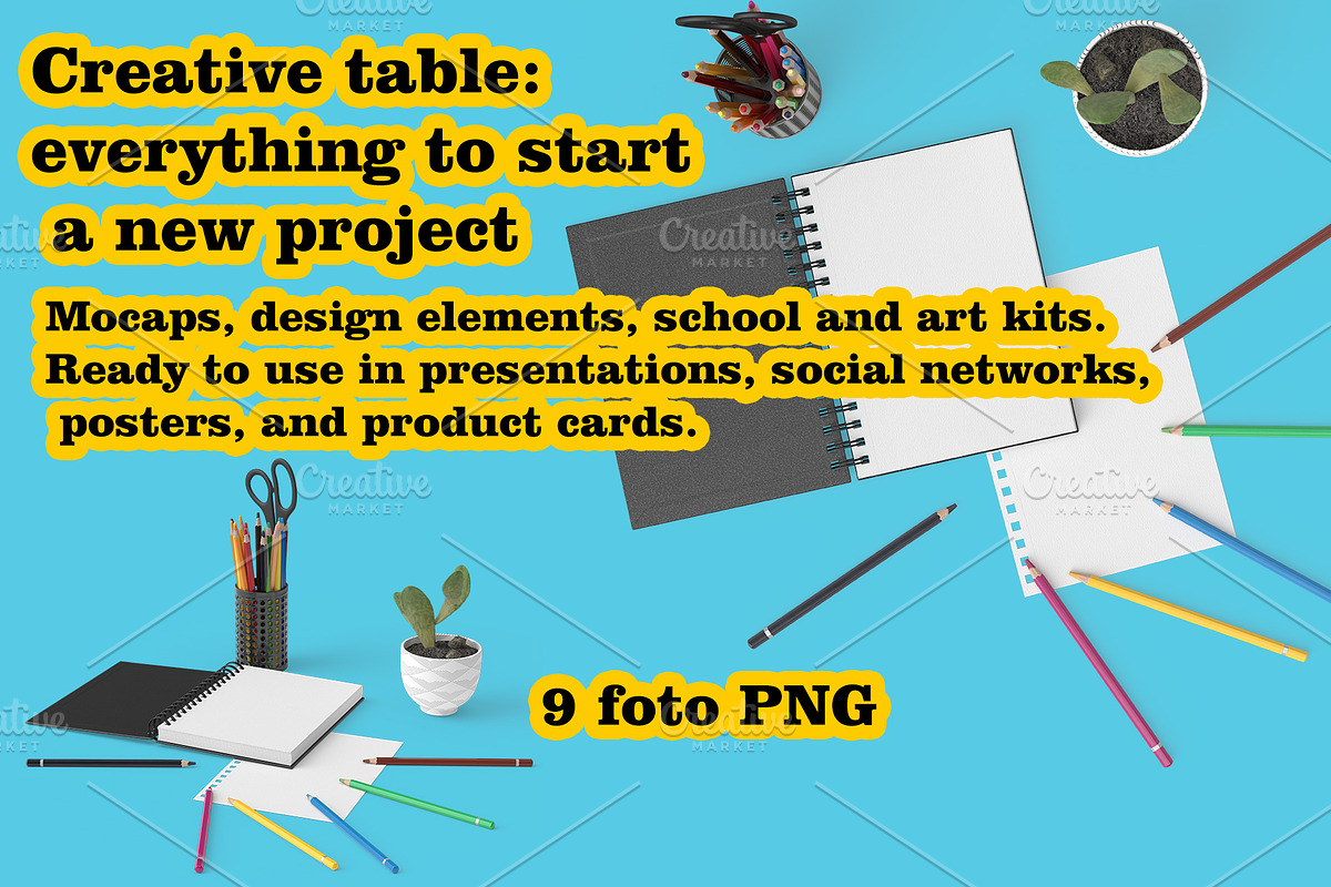 Art Mockup: Colored Pencils, a Pens & Pencil Mockup by Tempera (Photo 1 of 3)