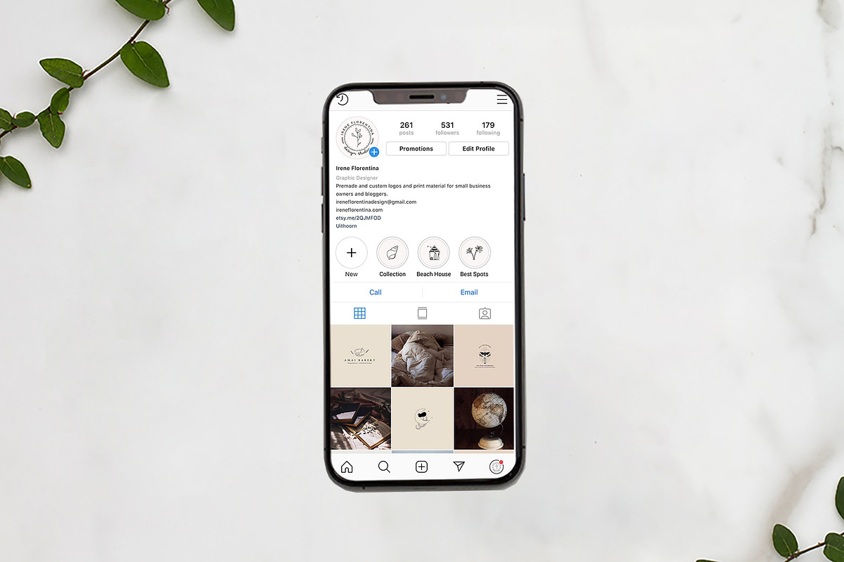 Instagram Highlight Icons Beach, a Social Media Template by Irene Florentina Design (Photo 3 of 4)