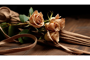 rope brown string ai generated, a Background Photo by pikepicture